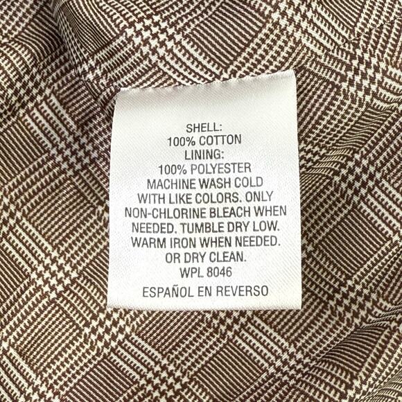 Tasso Elba Corduroy Blazer Tan Camel Medium Sports Coat Leather Buttons Jacket - Picture 7 of 10